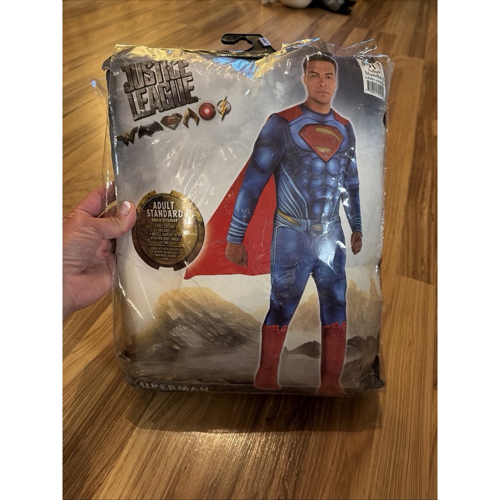 NEW Justice League Superman Adult Costume With Muscles Standard